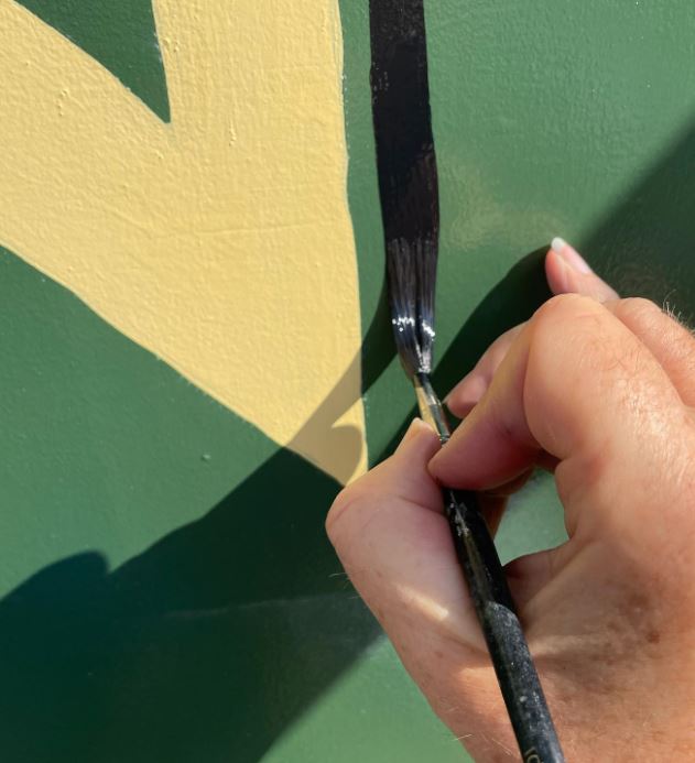 SERAINA BAUMGARTNER sIGN WRITER Painted House numbers names Traditional sign writers of London NGS Dulwich Margate Chelsea signwriters