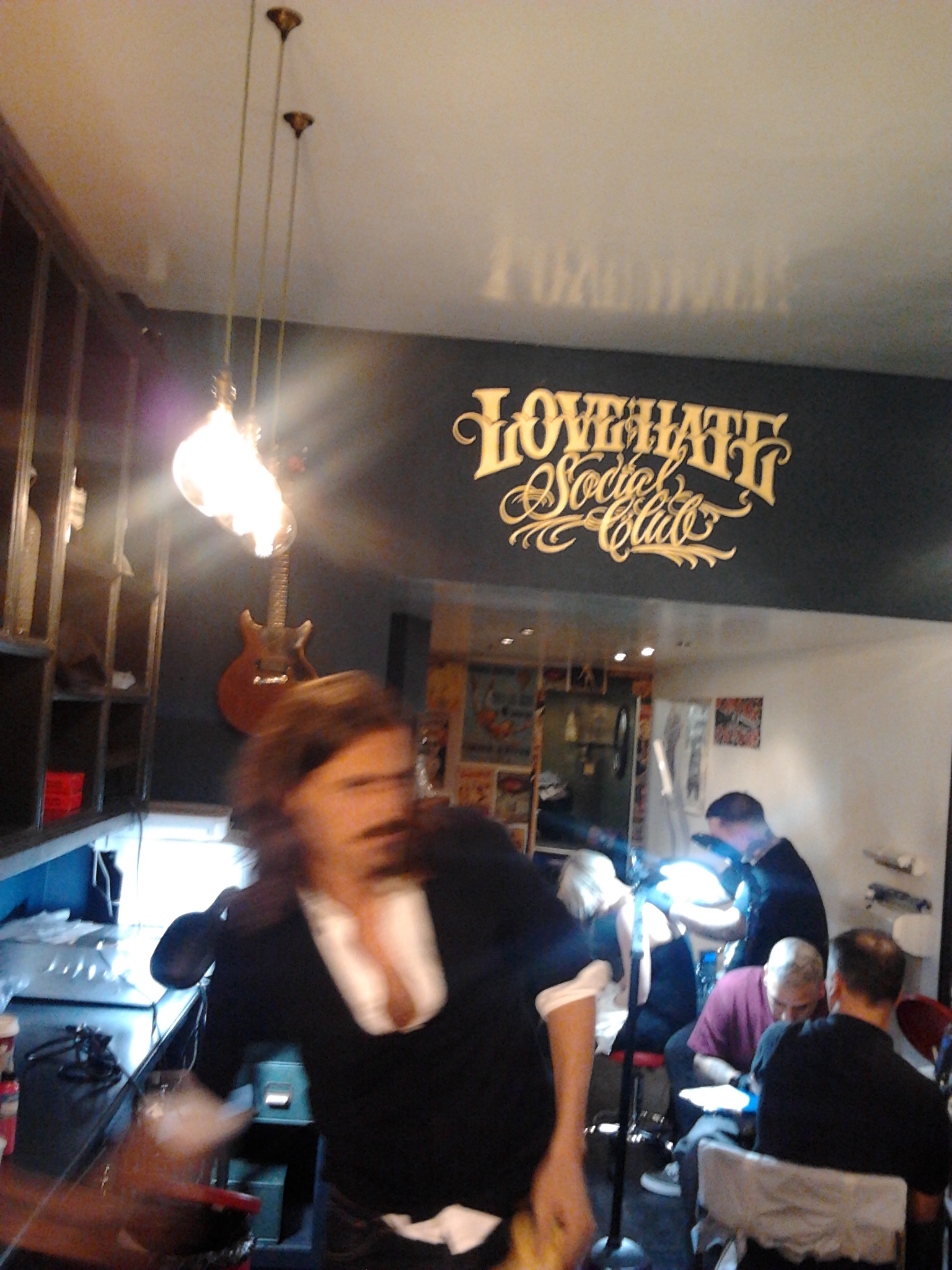 Miami Ink Notting Hill. Ami James n Huey Morgan loved our signs